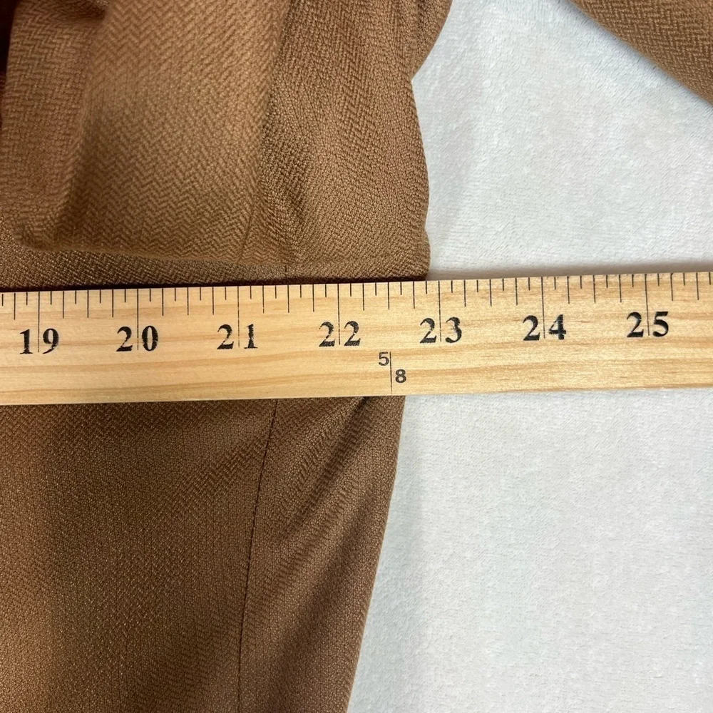 Corneliani EU54 US44R Pure Cashmere Brown Double Vent Textured Herringbone Coat - Picture 12 of 15